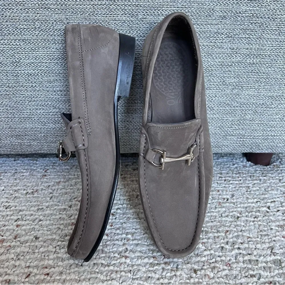 Salvatore Ferragamo men’s leather suede loafer